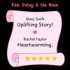 pink patsy and the moon x Reader testimonials for Pink Patsy and the Moon, featuring five-star reviews describing the book as uplifting, gorgeous, and heartwarming.