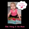 pink patsy and the moon x Young child enjoying Pink Patsy and the Moon with a speech bubble saying, "I Love Pink Patsy's Story."