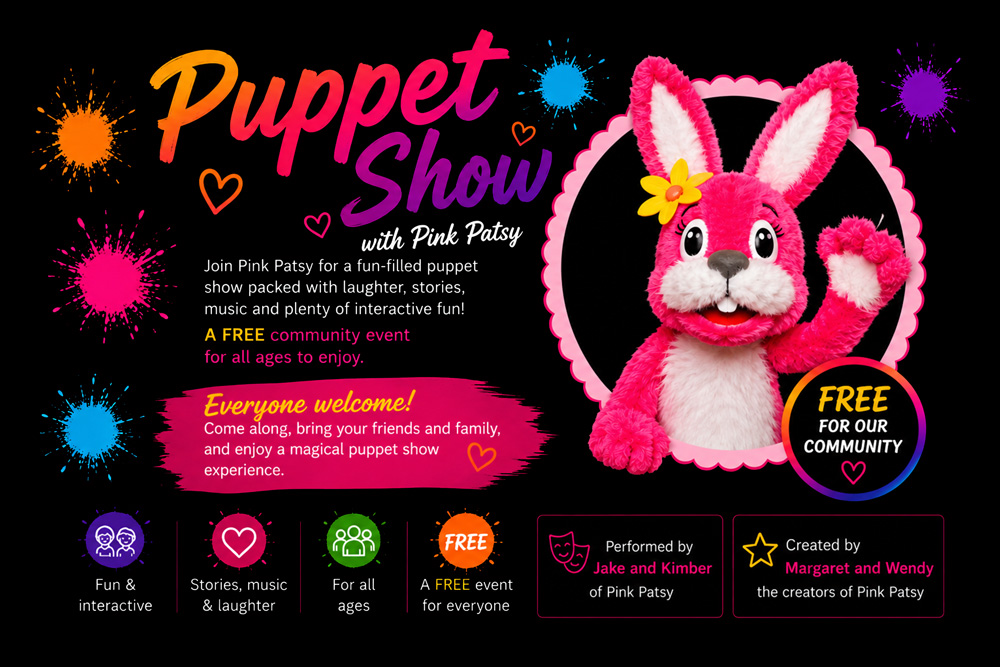 pink patsy puppet show for all the family 