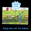 Sneak peek inside Bobby Blue and the Balloon: the balloon shouts Boo and Bobby Blue shuts the gate just in time