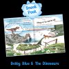 Sneak peek inside Bobby Blue and the Dinosaurs: Molly the French bulldog imagines a Megalosaurus at Durdle Door