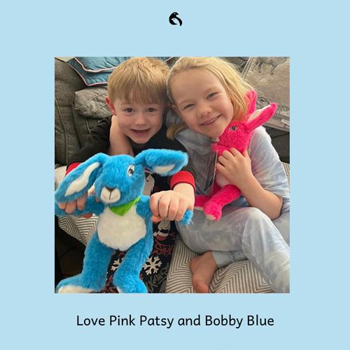 Bobby Blue fan with the Bobby Blue Teddy Hare and Bobby Blue books
